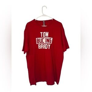 Tampa bay Buccaneers Tom Brady Red Short Sleeve Tee